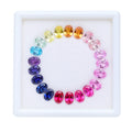 Lab Rainbow Sapphire Box Oval Shape 5X7mm